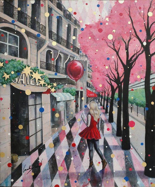 "Malabarista em Paris"
Série Malabaristas Urbanas
Acrilico sobre tela
Dimensões (120x100cm)
2025
Coleção privada